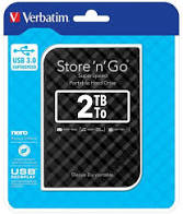 VERBATIM 2TB 2.5 HDD BLACK